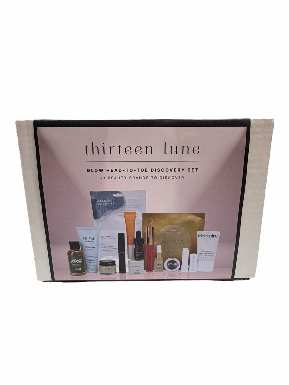 Thirteen Lune Glow Head-to-Toe Discovery Set 13 Piece Beauty Box New Sealed
